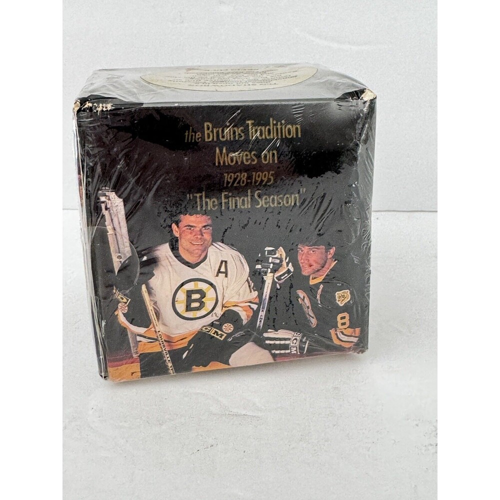 NHL Boston Bruins “The Final Season” 1994-1995 Game Puck Shadow Box SEALED